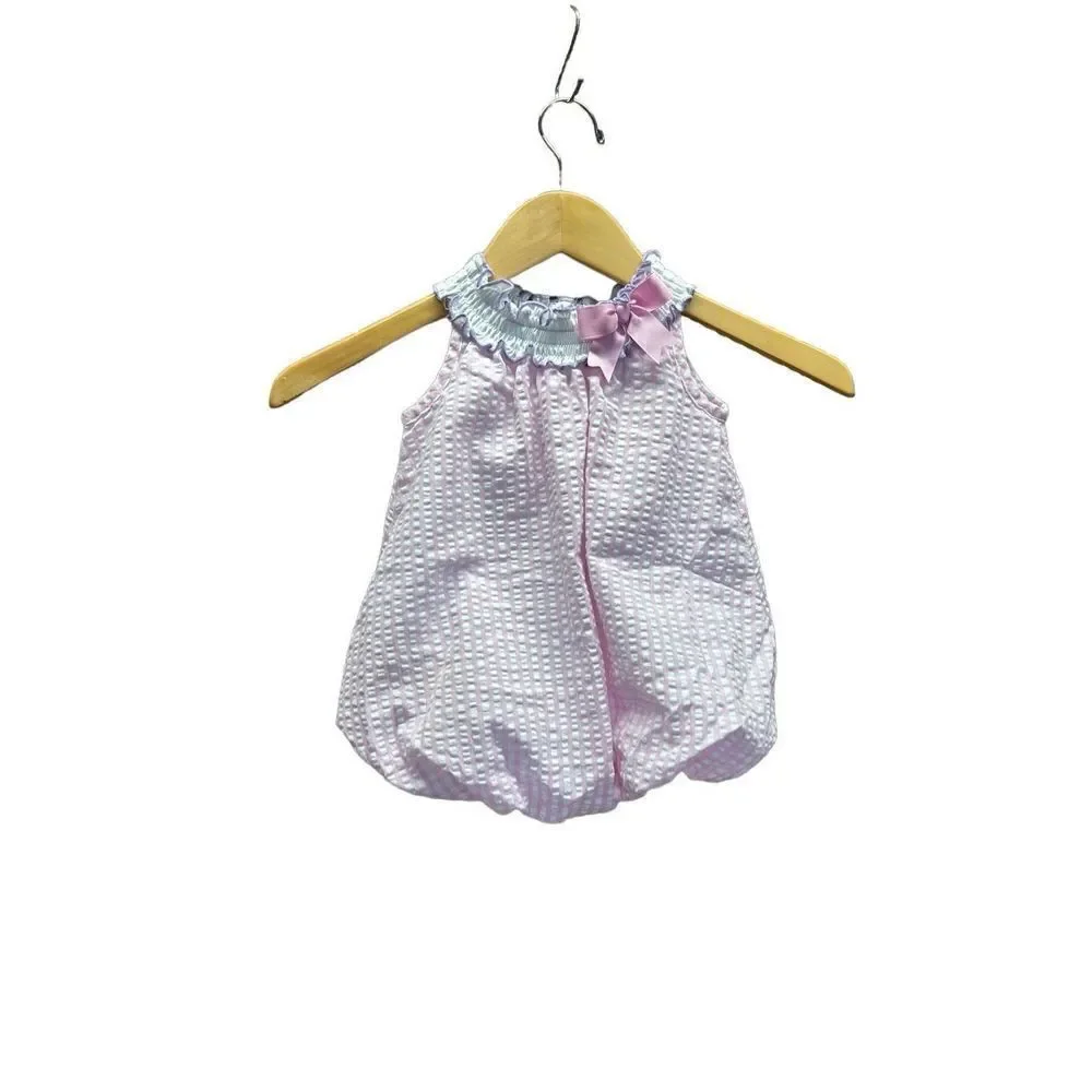 Rare Editions Size 12 Month Romper Pink and Purple
